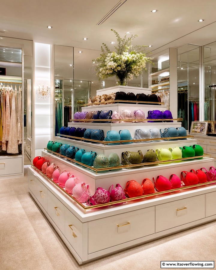 Tiered Shelf System - 20 Bra Storage Ideas- Organize Your Intimates