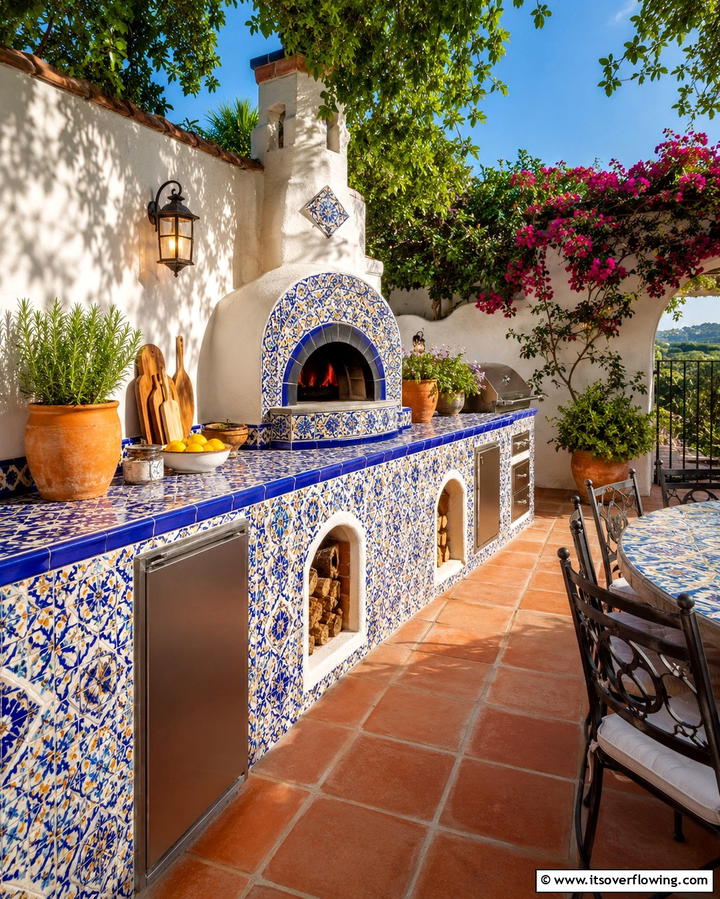 Tile Countertops for a Customizable Design - 25 Outdoor Countertop Ideas for Functional Spaces
