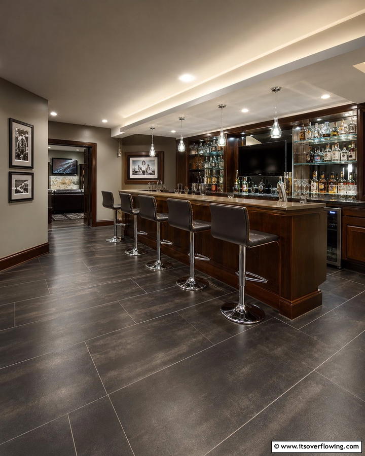 Tile Flooring - 25 Man Cave Flooring Ideas for a Masculine Retreat