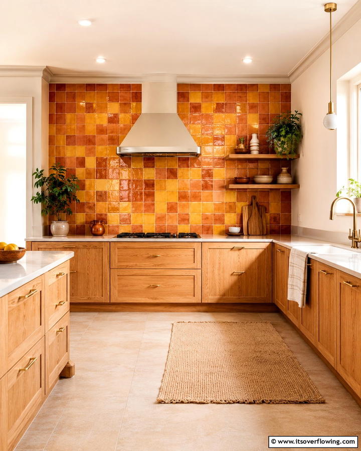 Tiled Backsplashes - 30 Retro 70s Kitchen Ideas for a Funky Vintage Makeover
