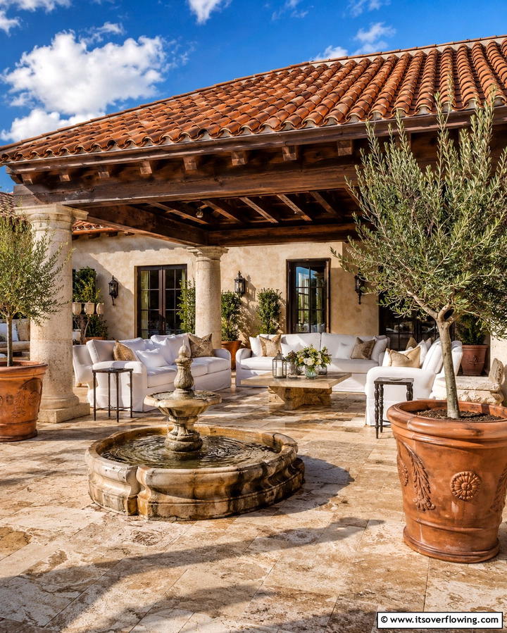 Tiled Roof - 25 Pergola Roof Ideas to Enhance Your Outdoor Living Space