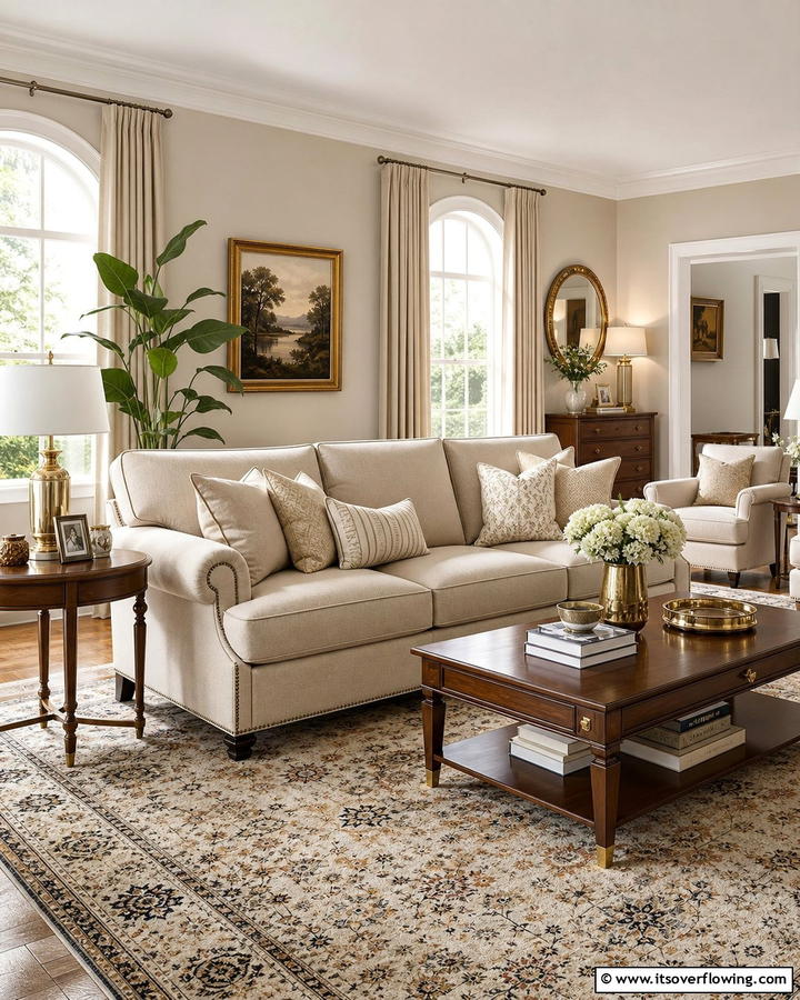 Timeless Beige Elegance - 30 Beige Couch Living Room Ideas for Neutral Elegance