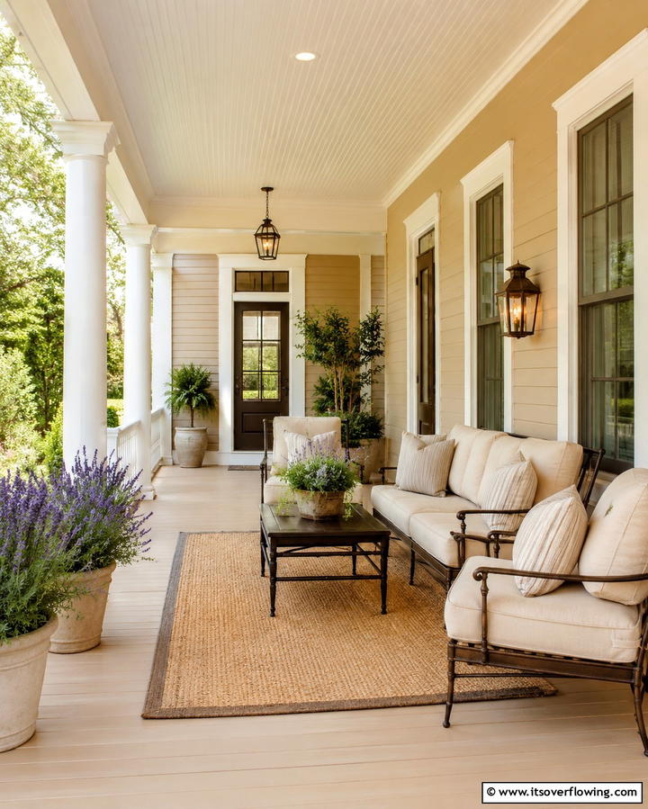 Timeless Beige for Versatile Appeal - 30 Porch Paint Color Ideas for Inviting Entryways