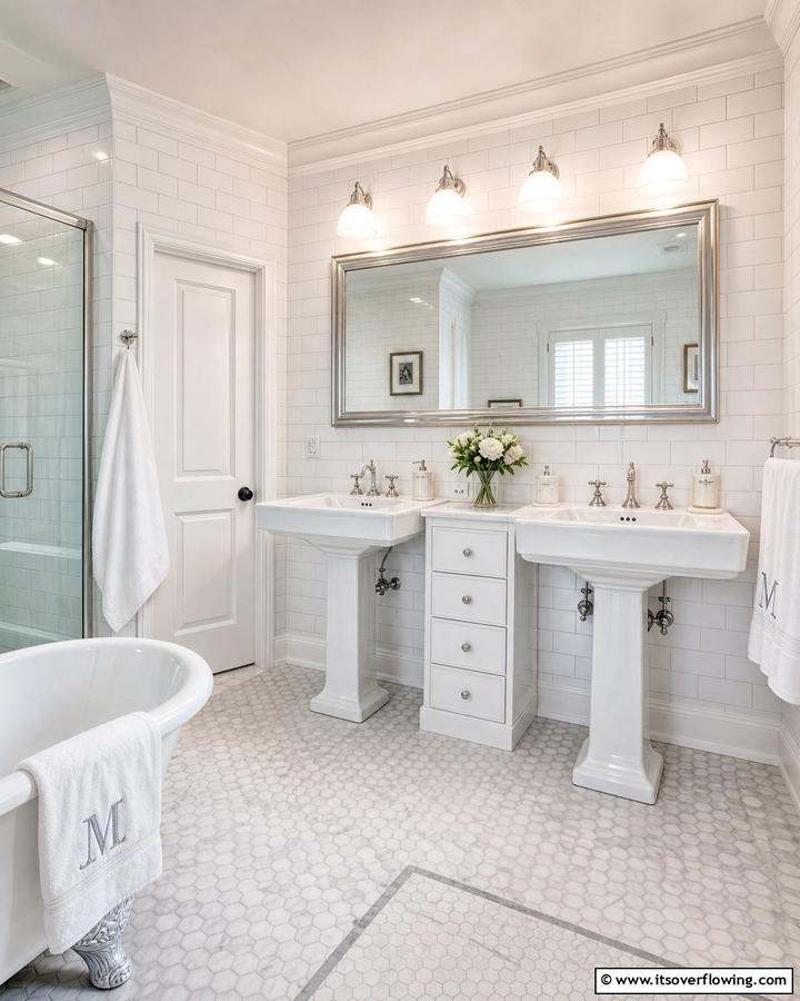 Timeless Classic Appeal - 21 Primary Bathroom Design Ideas for Modern Homes