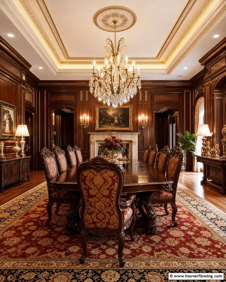 Timeless Classic Charm - 21 Luxury Dining Room Ideas for Elegant Entertaining