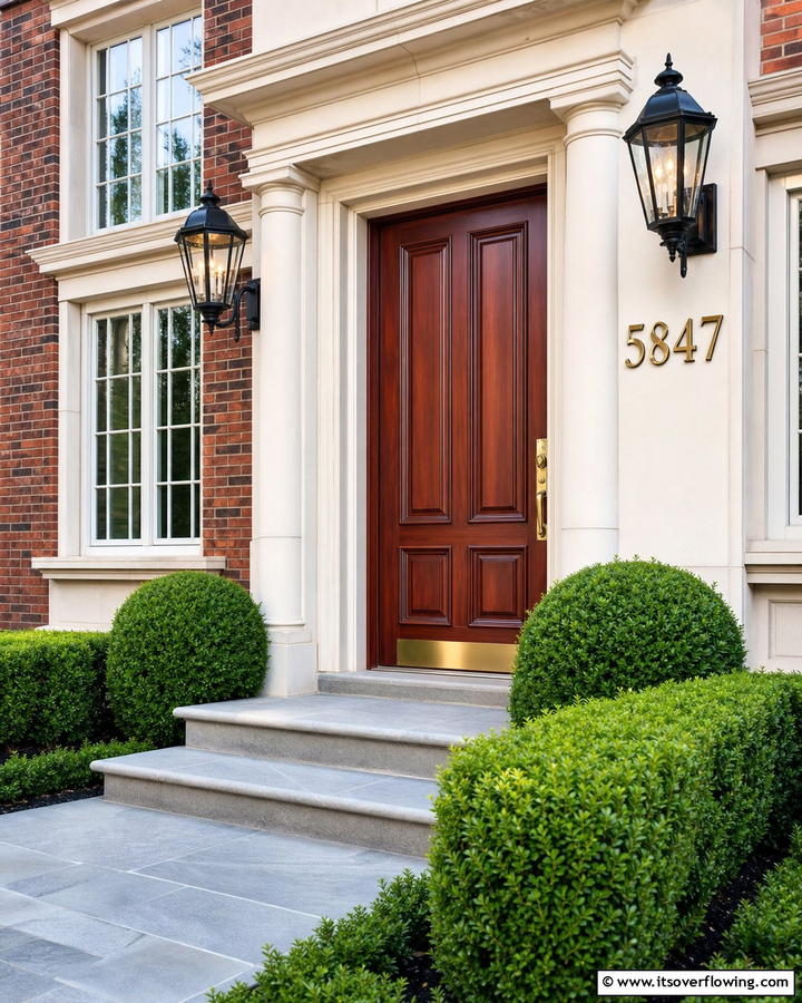 Timeless Classic House Numbers - 21 House Number Ideas to Boost Curb Appeal Creatively