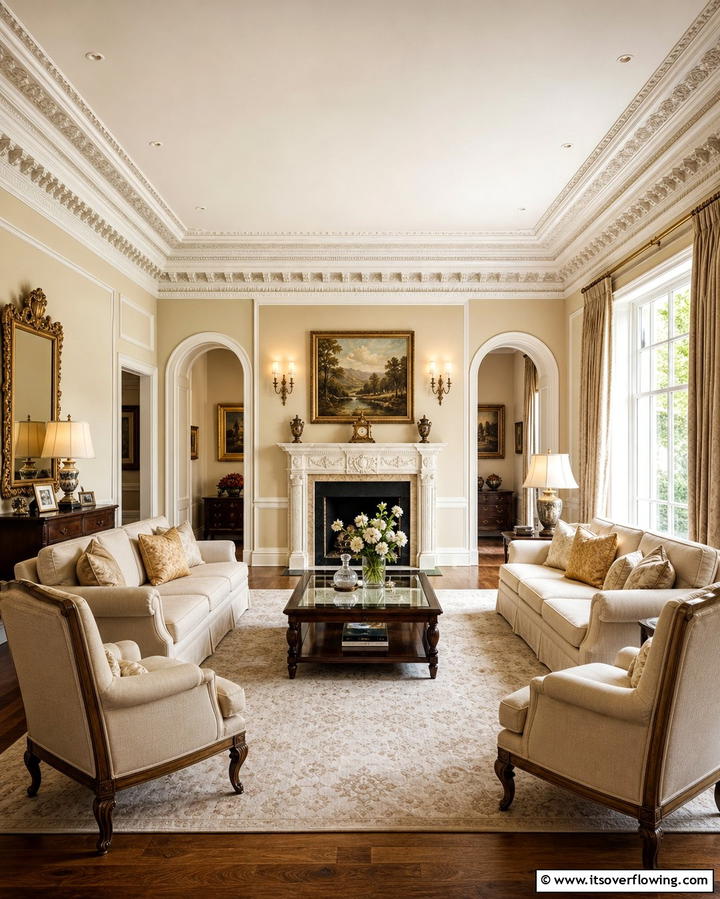 Timeless Crown Molding - 25 Traditional Interior Design Ideas for Classic Homes