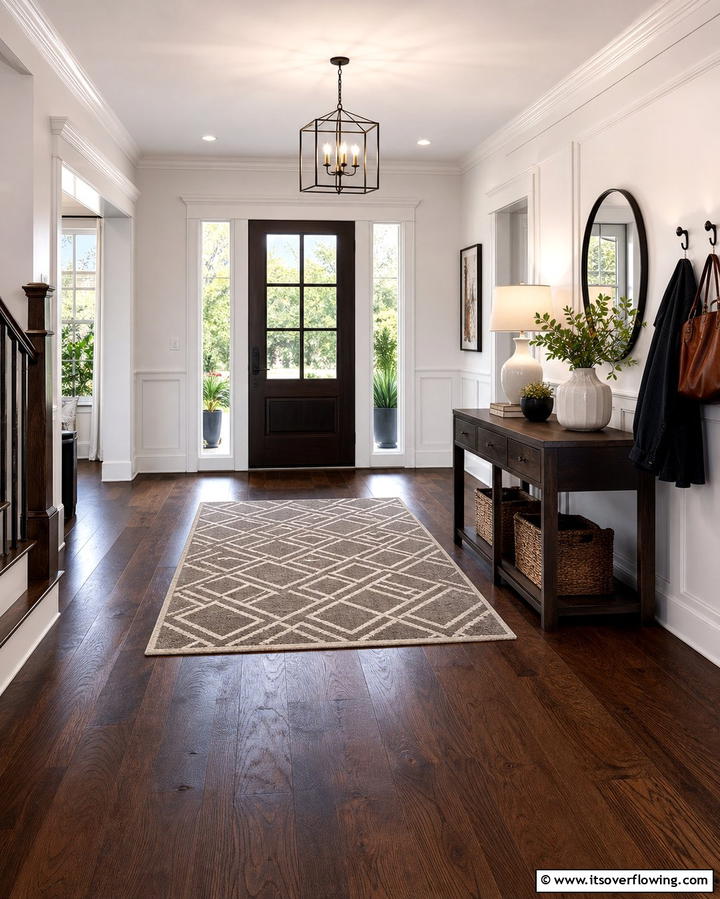 Timeless Dark Walnut Floors in Entryways - 25 Dark Walnut Floors for Rooms with Timeless Appeal