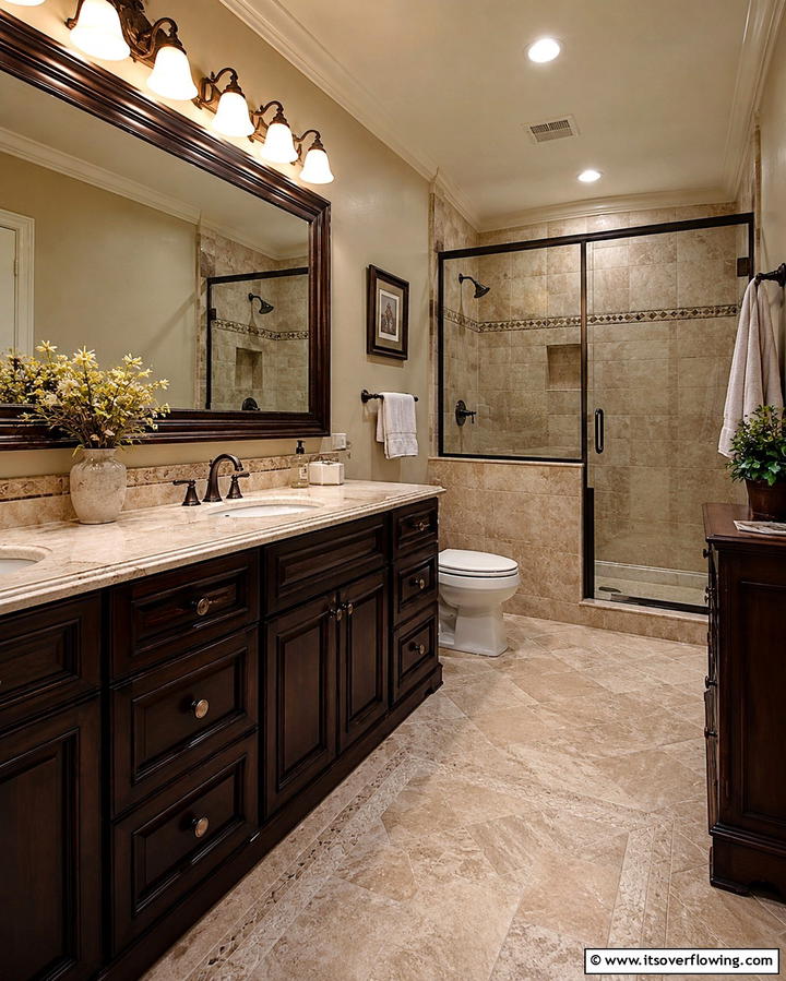 Timeless Espresso Brown Cabinets - 25 Bathroom Cabinet Color Ideas for a Fresh Look