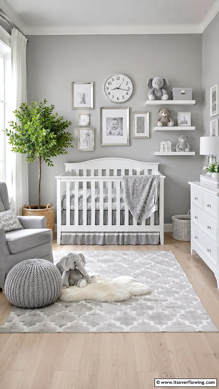 Timeless Grey Nursery Accessories - 30 Grey Nursery Ideas- Calming & Modern Baby Room Designs