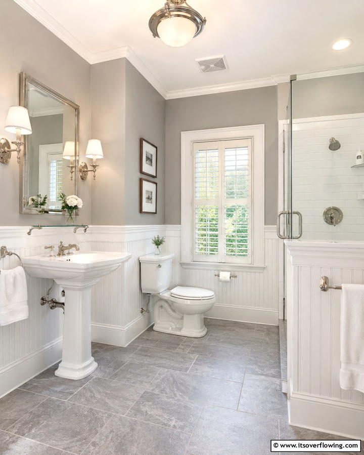 Timeless Grey and White Elegance - 30 Grey and White Bathroom Ideas for Modern Serenity