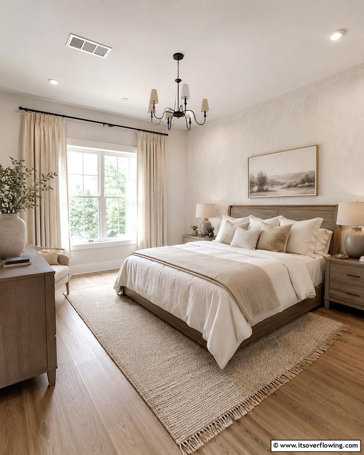 Timeless Neutral Cottage Bedroom - 30 Charming Cottage Bedroom Decor Ideas for a Rustic Retreat