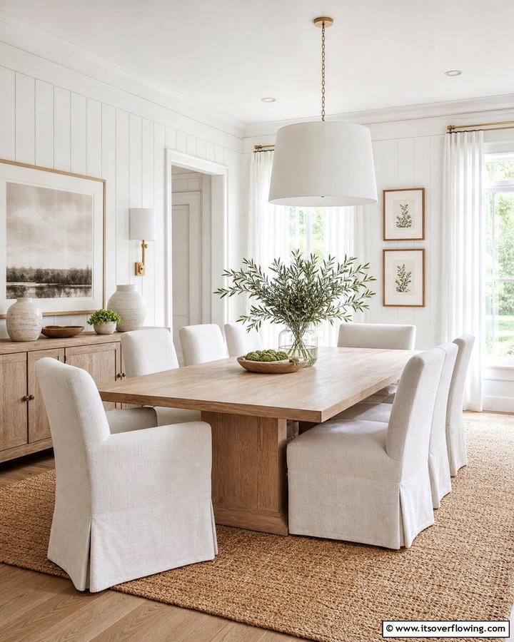 Timeless Neutrals Dining - 21 Formal Dining Room Ideas for Sophisticated Entertaining