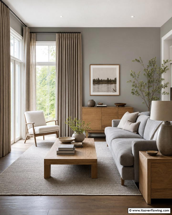 Timeless Taupe Elegance - 30 Curtain Color Ideas Perfectly Paired With Gray Walls