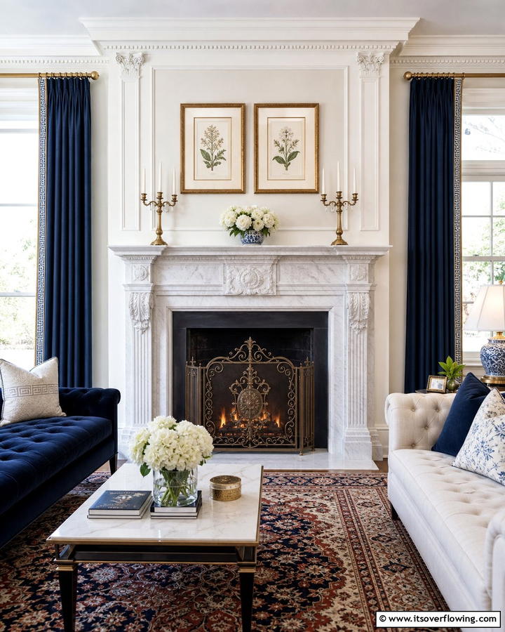 Timeless Traditional Design - 21 Fireplace Decor Ideas to Style Your Mantel Year-Round