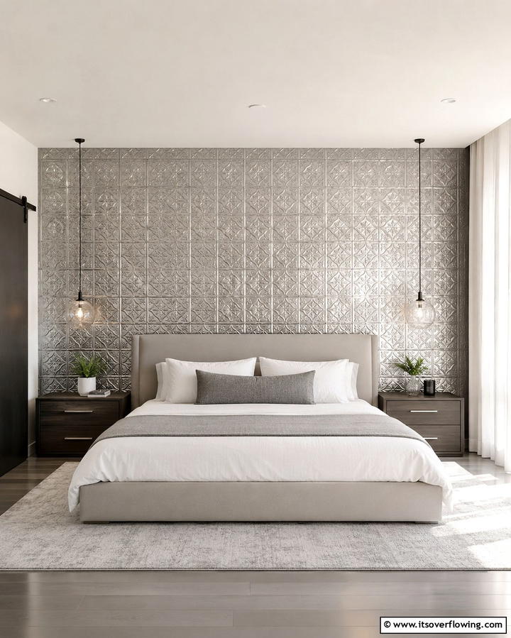 Tin Ceiling Accent Walls - 25 Tin Ceiling Ideas for a Vintage Touch
