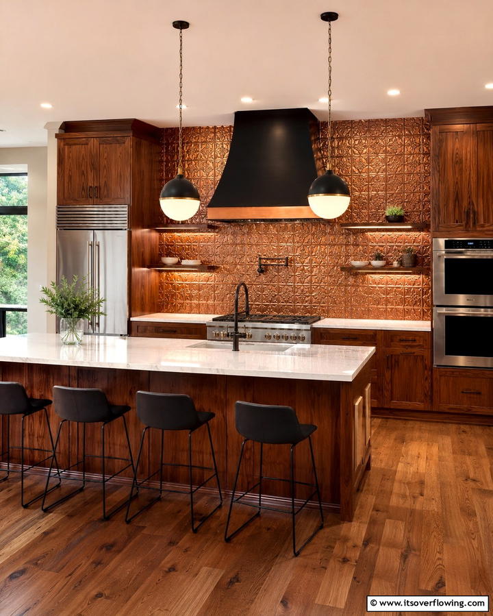 Tin Ceiling Kitchen Backsplash - 25 Tin Ceiling Ideas for a Vintage Touch