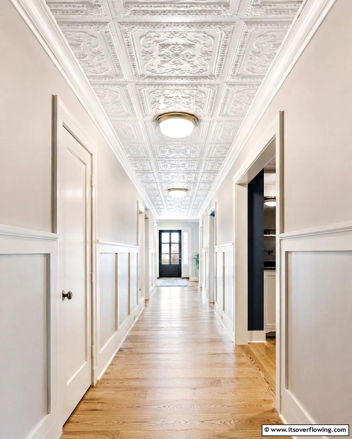 Tin Ceilings in Hallways - 25 Tin Ceiling Ideas for a Vintage Touch