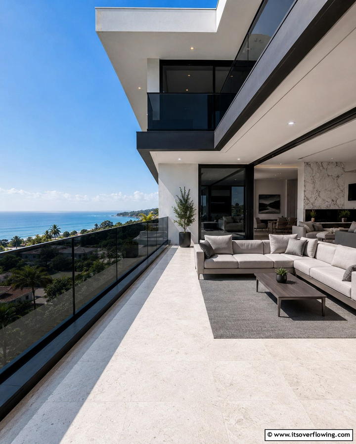 Tinted Glass Balconies to Reduce Glare - 25 Glass Balcony Design Ideas for Modern Homes