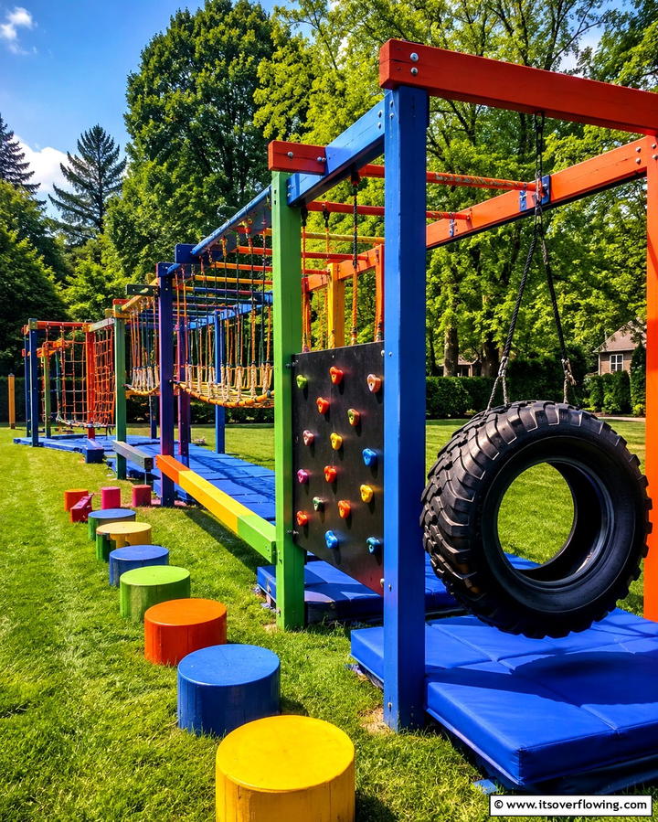 Tire Swing Obstacle Course - 20 Tire Swing Ideas for Fun Outdoor Spaces