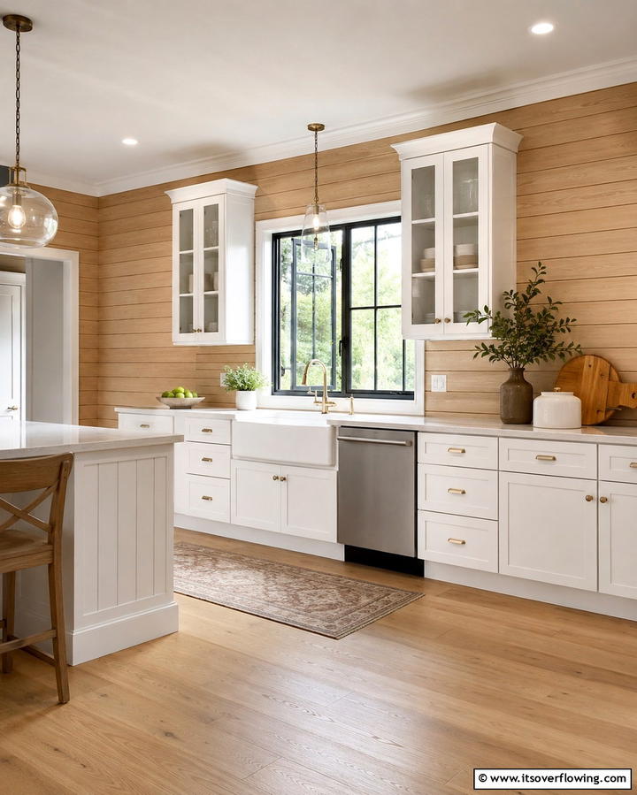Tongue and Groove Appeal - 25 Kitchen Wainscoting Ideas for a Chic Upgrade