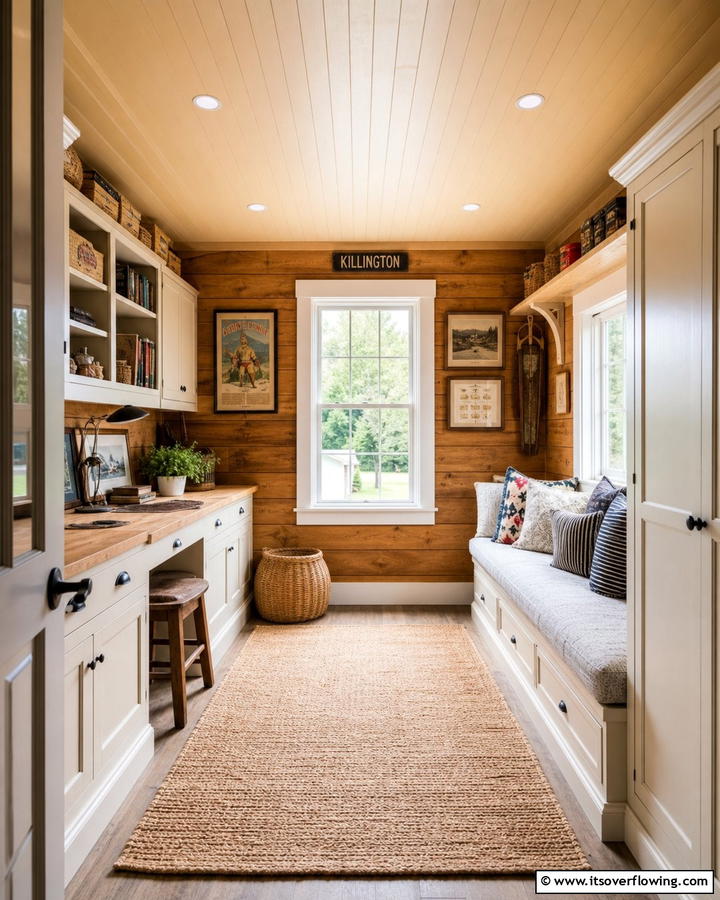 Tongue and Groove Panels - 20 Shed Ceiling Ideas to Maximize Space and Style