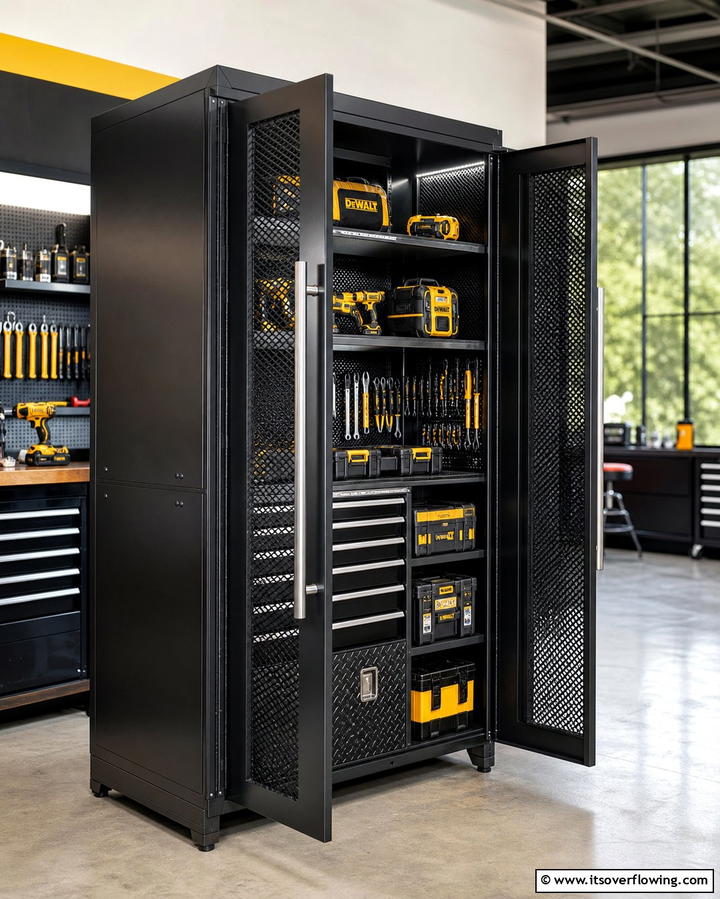 Tool Lockers - 25 Power Tool Storage Ideas for an Organized Workshop
