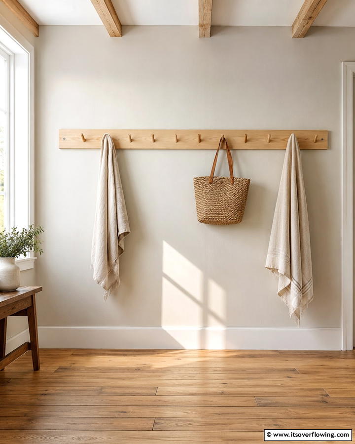 Towel Peg Rail - 25 Towel Display Ideas to Organize Your Bathroom