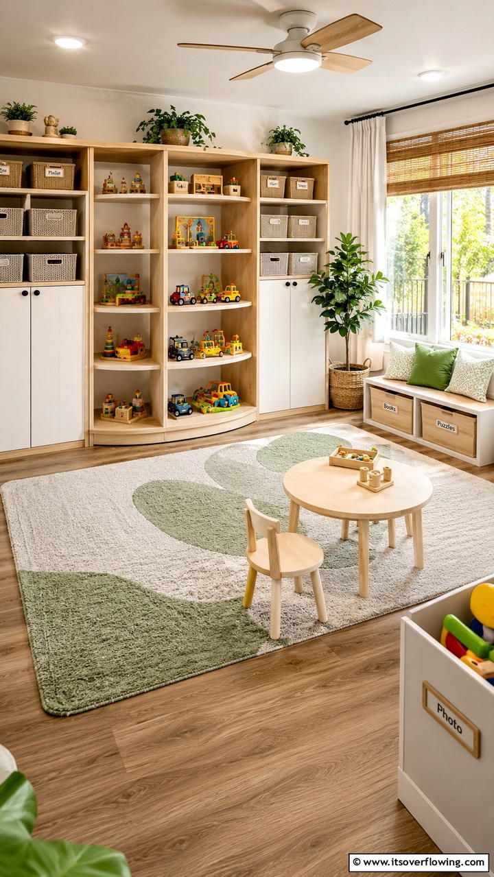 Toy Rotation Shelving - 21 Smart Toy Storage Ideas to Declutter Kids’ Spaces Efficiently