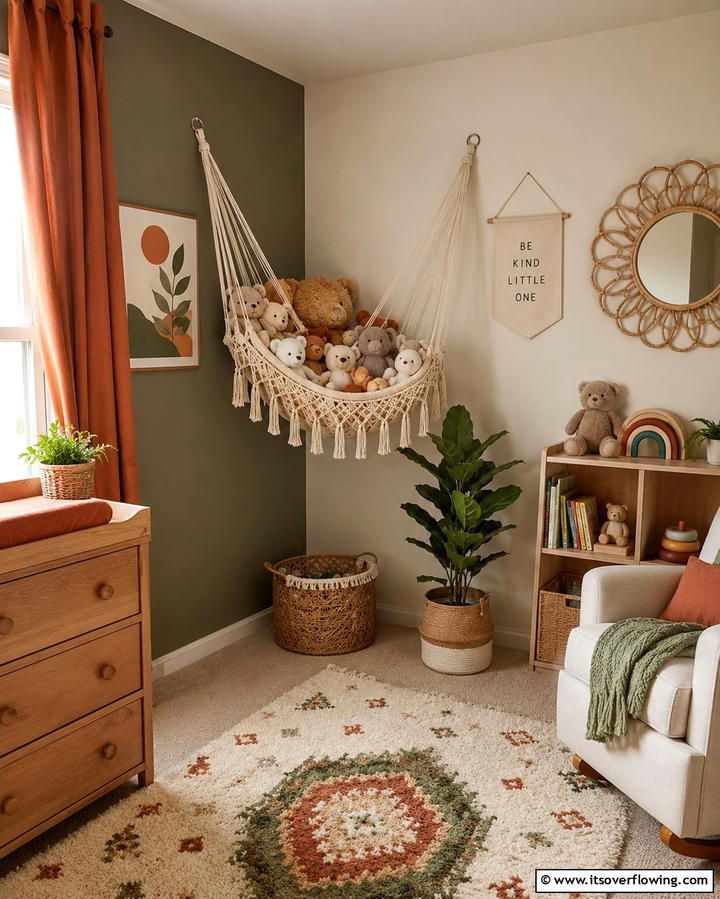 Toy Storage Hammocks for Playful Organization - 25 Nursery Storage Ideas for a Clutter-Free Space