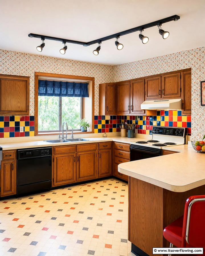 Track Lighting - 25 1980s Kitchen Ideas for a Retro Revival