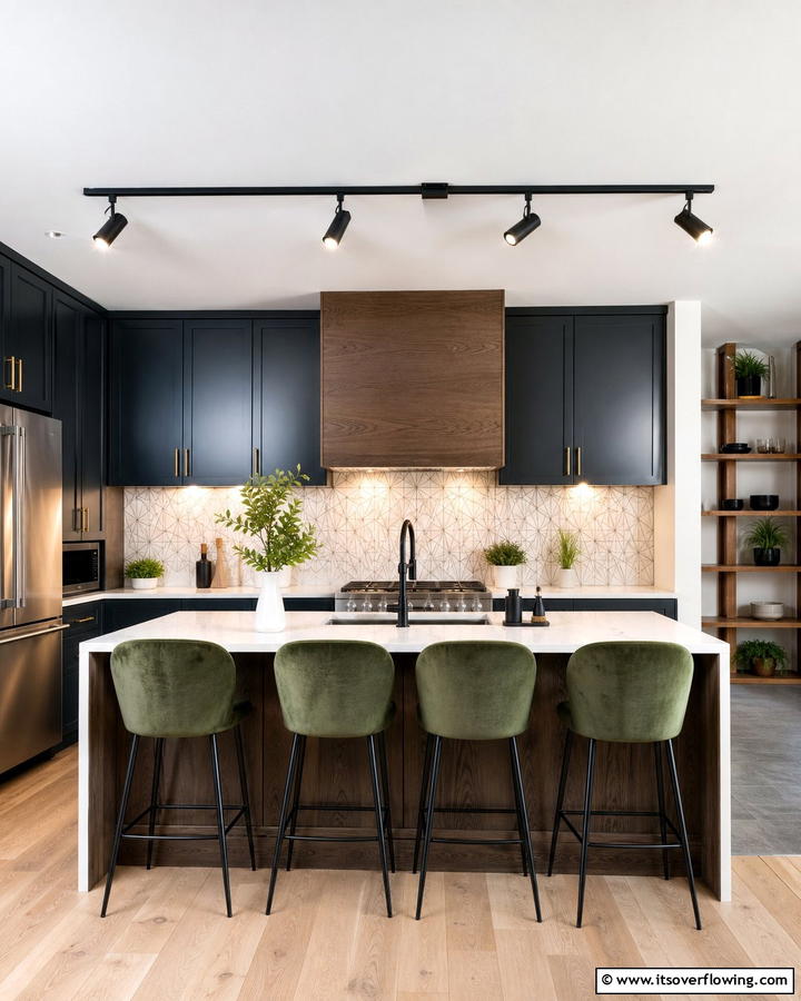Track Lighting with Dimmable Features - 20 Kitchen Track Lighting Ideas for a Bright and Functional Space