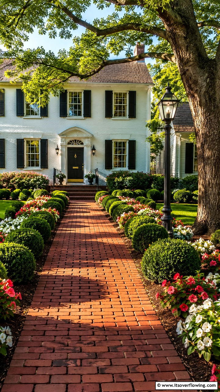 Traditional Brick Path - 21 Inviting Walkway Ideas to Enhance Your Outdoor Space