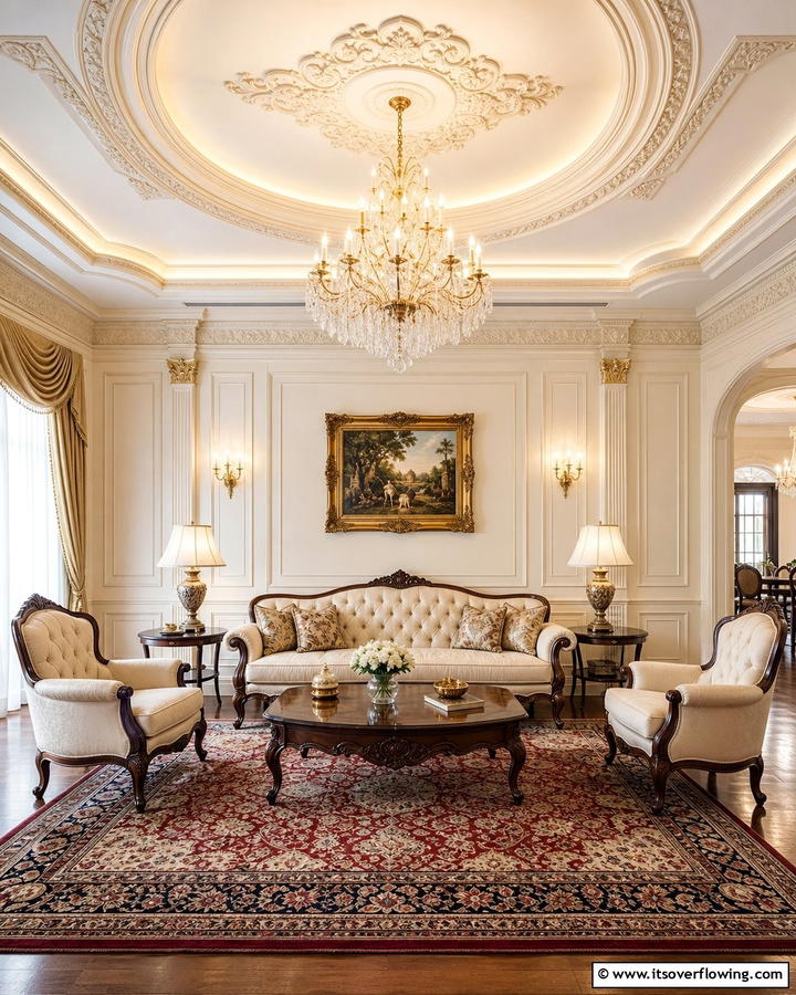 Traditional Elegance Crown Molding - 21 Crown Molding Ideas to Elevate Interior Architecture