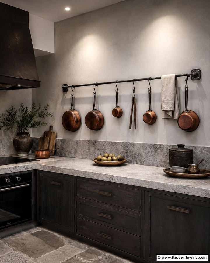 Traditional Hanging Hooks - 25 Japanese Style Kitchen Ideas for a Zen Atmosphere