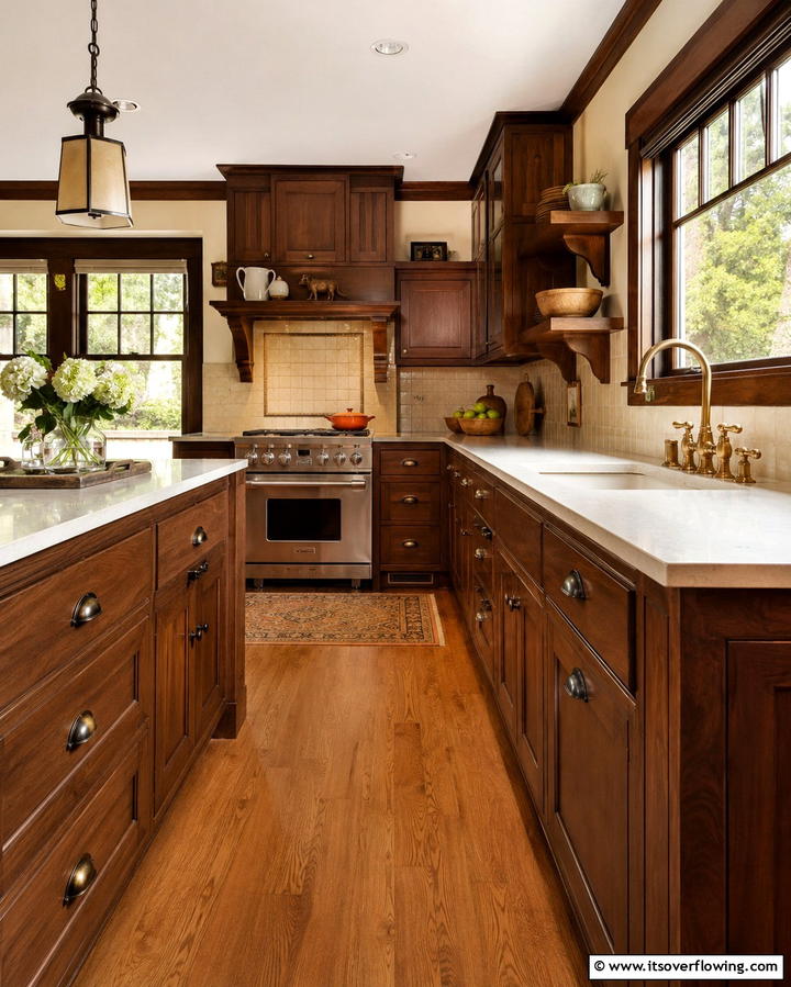 Traditional Hardware Finishes - 25 Craftsman Kitchen Ideas for a Classic and Timeless Design