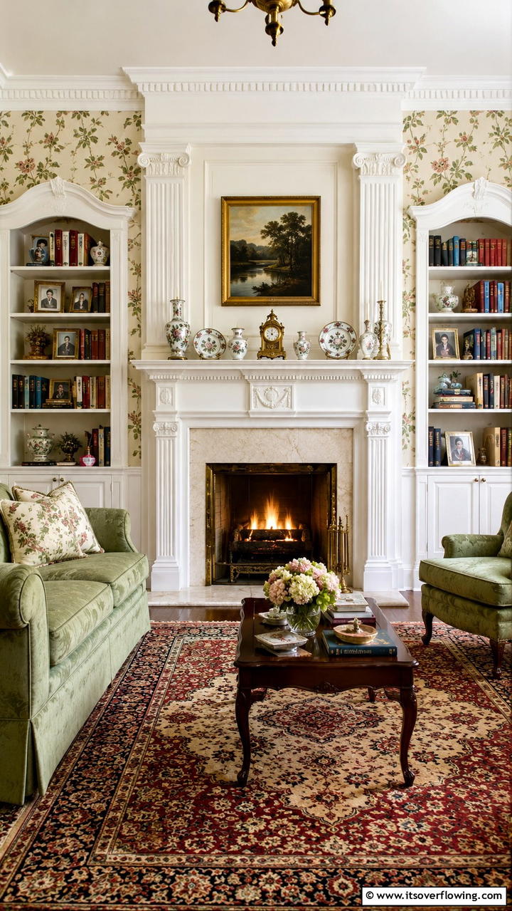 Traditional Mantel Hearth Blend - 30 Fireplace Hearth Ideas to Elevate Your Living Room