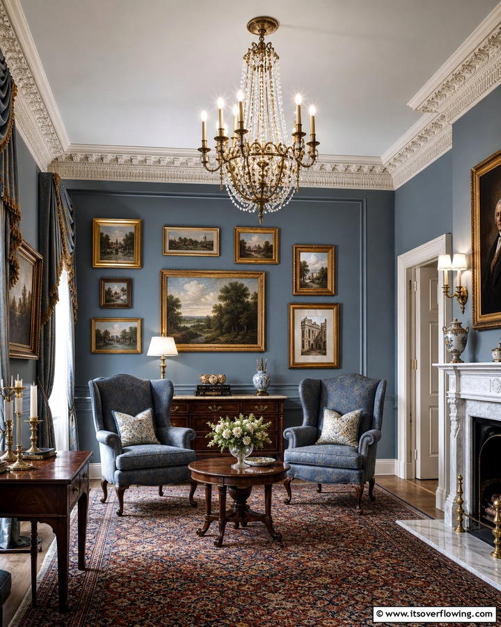 Traditional Revival Timeless Blue gray Interiors - 21 Blue-Gray Paint Colors for Sophisticated Interiors