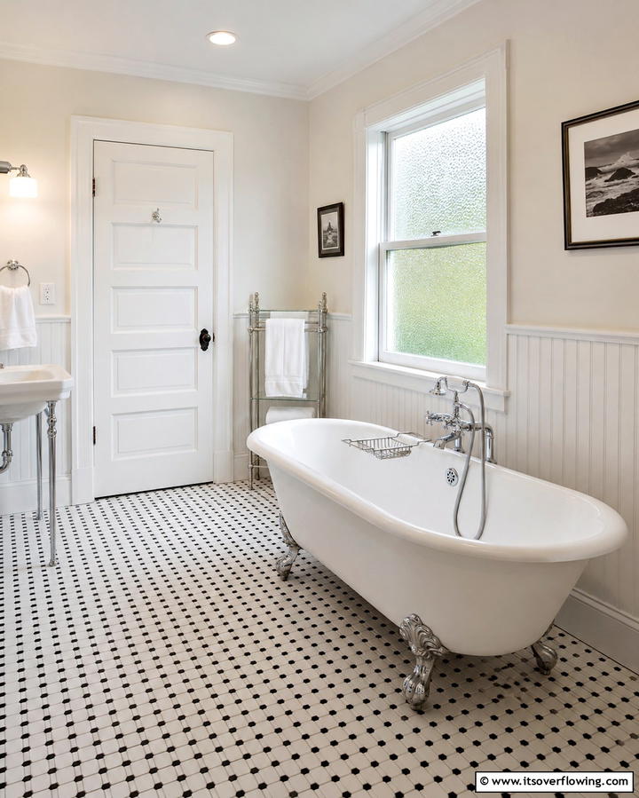 Traditional Rugs for a Cozy Finish - 25 Traditional Bathroom Ideas for Timeless Elegance