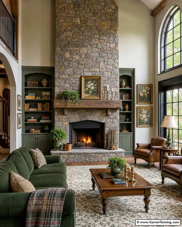 Traditional Stone Hearths - 21 Cozy and Modern Fireplace Ideas for Every Home Style