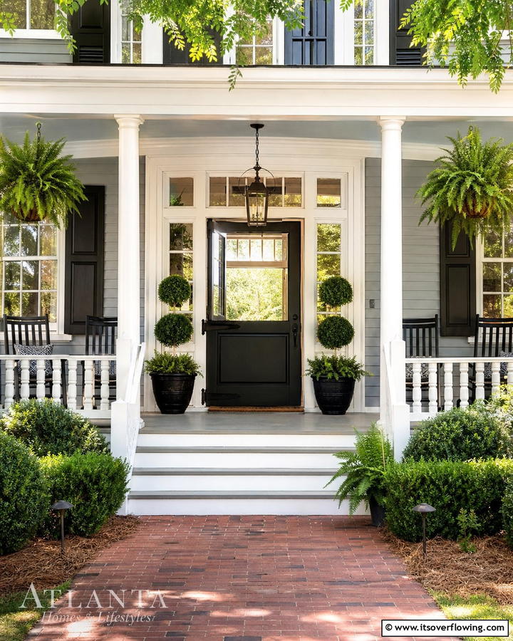 Traditional Swing Door Welcome - 30 Southern Front Porch Ideas for Welcoming Outdoor Spaces