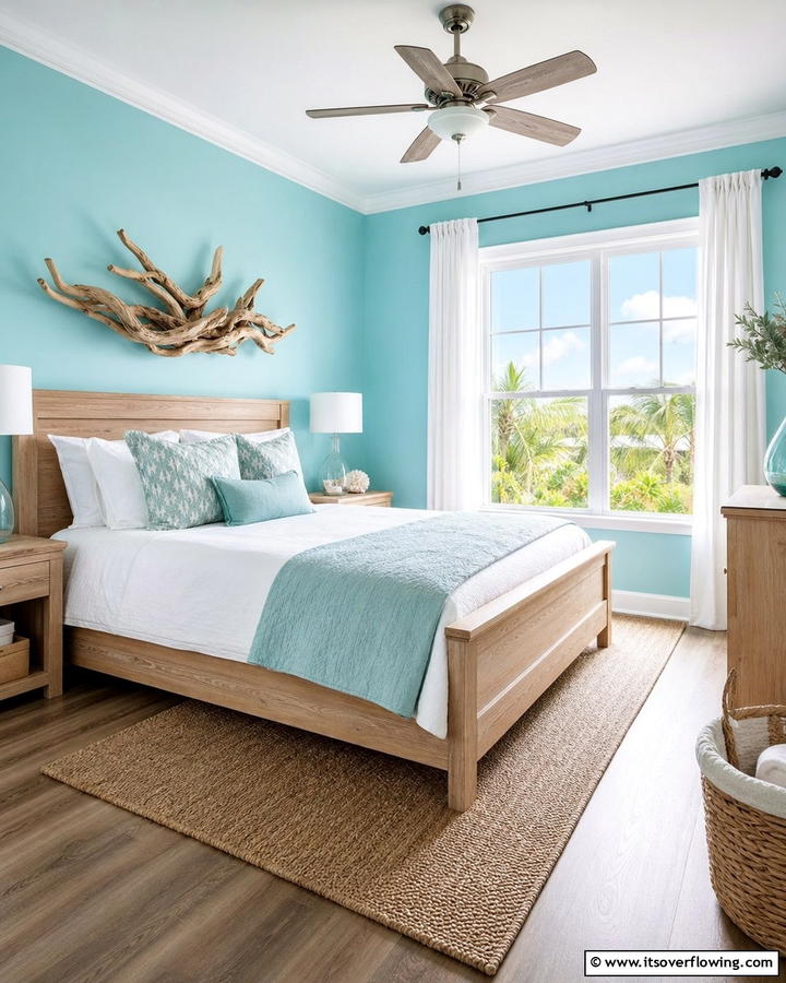 Tranquil Aqua Impressions - 21 Bedroom Paint Colors to Create Your Dream Sleep Sanctuary