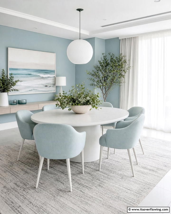 Tranquil Blue Vibes - 21 Blue Dining Room Ideas for Calm Entertaining Spaces