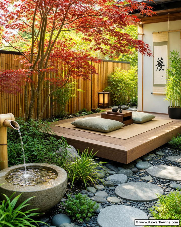 Tranquil Zen Meditation Corner - 21 Backyard Decor Ideas for Inviting Outdoor Entertaining
