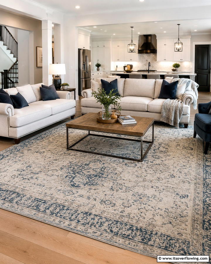 Transitional Area Rugs - 25 Transitional Interior Design Ideas for Your Home