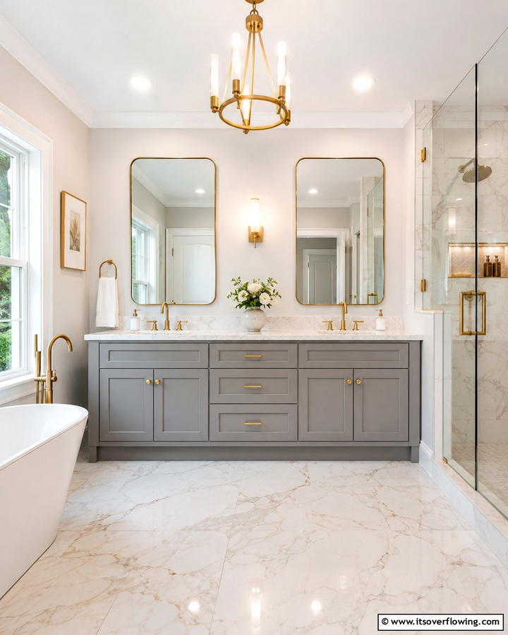 Transitional Bathroom Vanities - 25 Transitional Interior Design Ideas for Your Home