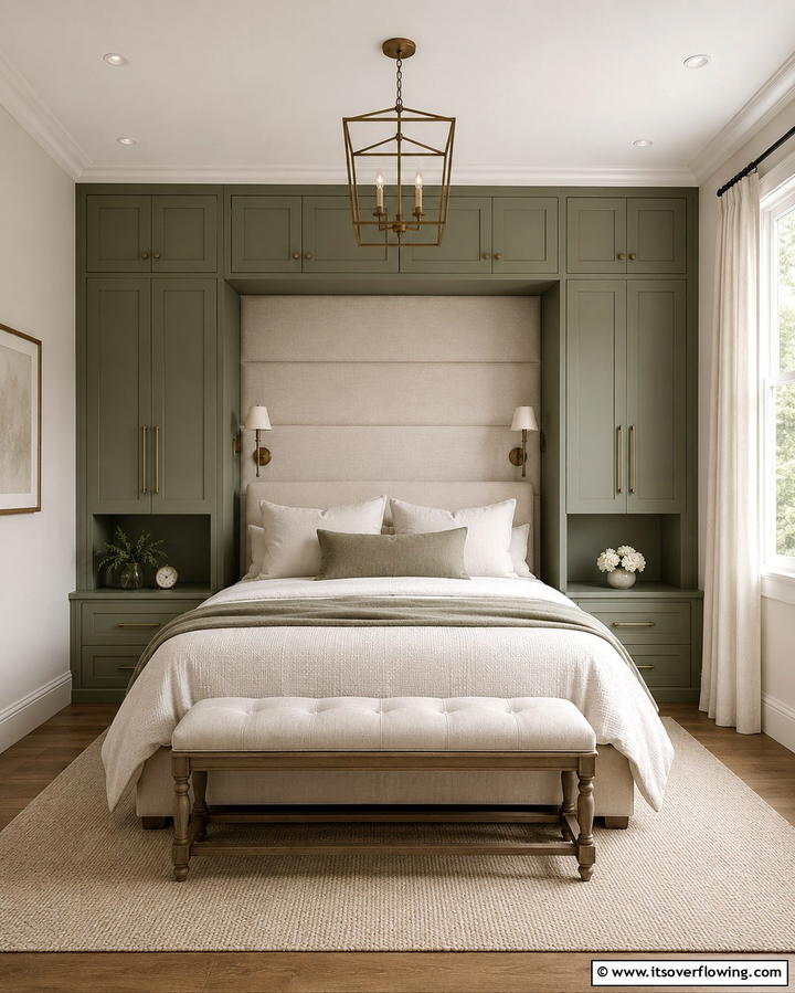 Transitional Built in Wardrobe - 30 Space-Saving Built-In Wardrobe Ideas Around Your Bed
