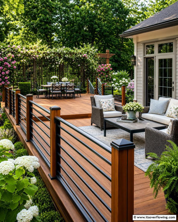 Transitional Railing Aesthetics - 30 Modern Metal Deck Railing Ideas for Stylish Outdoor Spaces