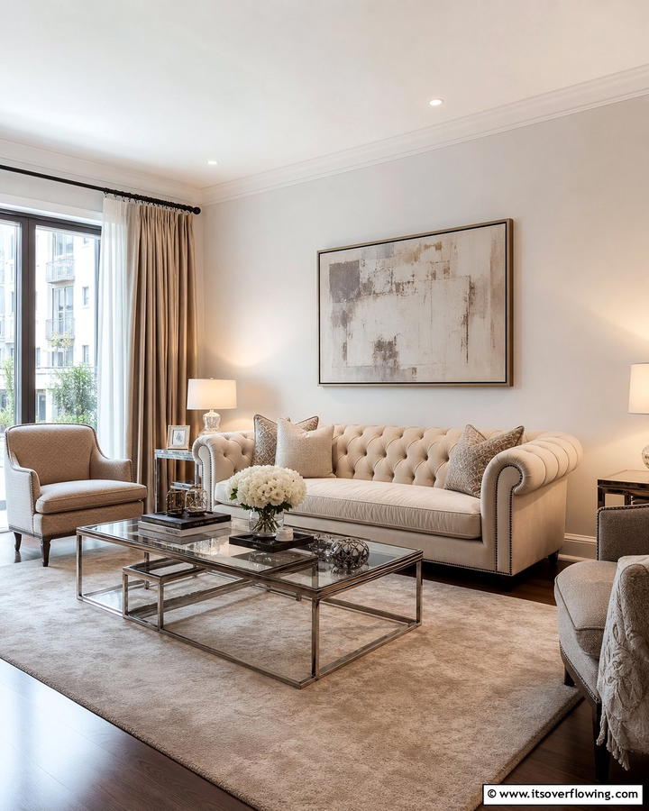 Transitional Style Harmony - 21 Apartment Decorating Ideas for Stylish Small Spaces
