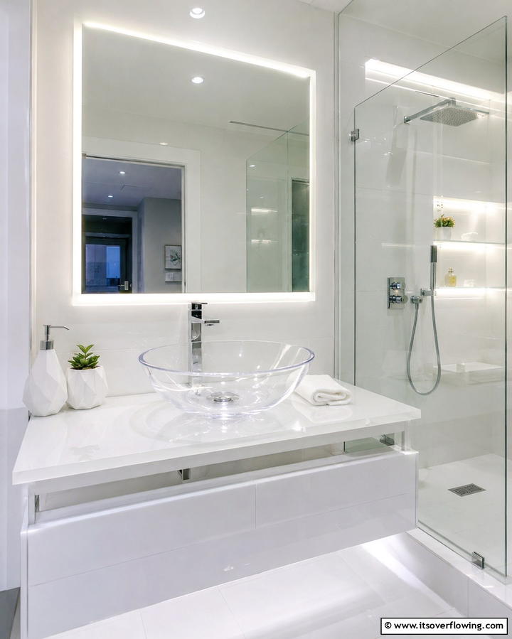Transparent Acrylic Sinks for a Futuristic Look - 20 Small Bathroom Sink Ideas for a Functional and Stylish Space